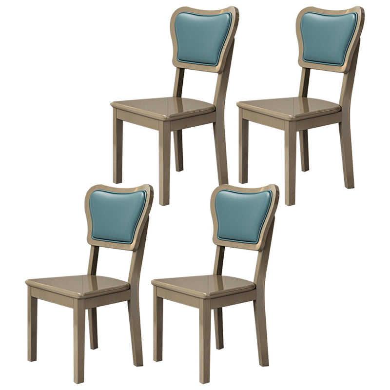 Indoor Scandinavian Side Chair Wood Upholstered Open Back Dining Room Chair Army Green 4 Piece Set Clearhalo ' kitchen&dining_furn' 'Dining Chairs' 'Dining Tables & Seating' 'dining_chair' 'furn' 'furn_dining_chair' 'Furniture' 'furniture_dining_chair' 'Kitchen & Dining Furniture' 'kitchen' 4056067