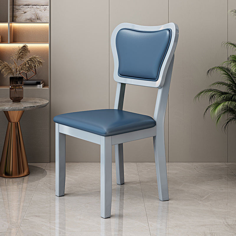 Indoor Scandinavian Side Chair Wood Upholstered Open Back Dining Room Chair Dark Blue 1 Piece Clearhalo ' kitchen&dining_furn' 'Dining Chairs' 'Dining Tables & Seating' 'dining_chair' 'furn' 'furn_dining_chair' 'Furniture' 'furniture_dining_chair' 'Kitchen & Dining Furniture' 'kitchen' 4056074