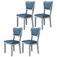 Indoor Scandinavian Side Chair Wood Upholstered Open Back Dining Room Chair Dark Blue 4 Piece Set Clearhalo ' kitchen&dining_furn' 'Dining Chairs' 'Dining Tables & Seating' 'dining_chair' 'furn' 'furn_dining_chair' 'Furniture' 'furniture_dining_chair' 'Kitchen & Dining Furniture' 'kitchen' 4056076