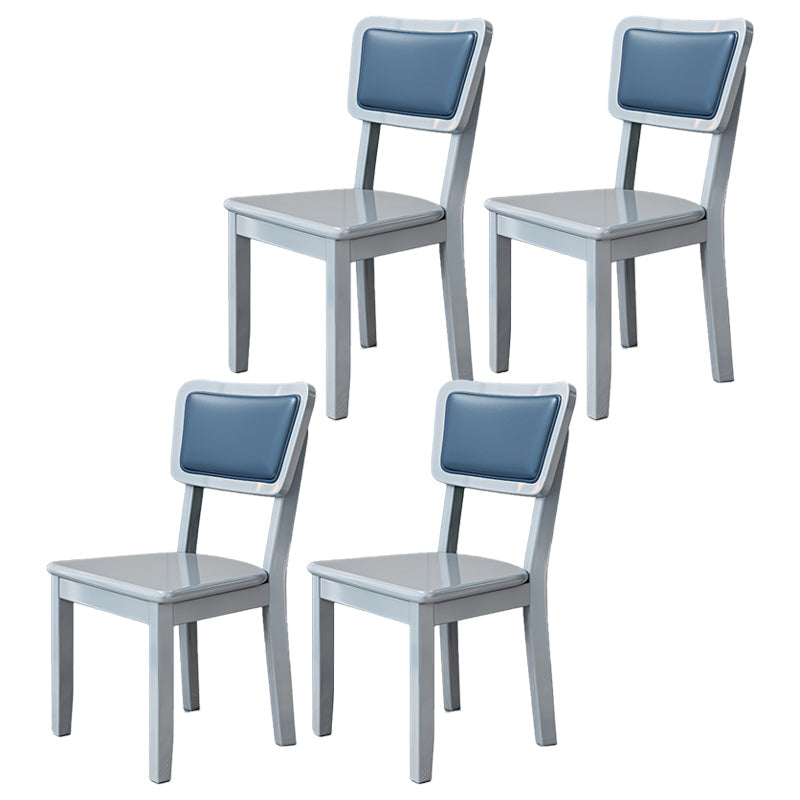 Indoor Scandinavian Side Chair Wood Upholstered Open Back Dining Room Chair Dark Blue-Gray 4 Piece Set Clearhalo ' kitchen&dining_furn' 'Dining Chairs' 'Dining Tables & Seating' 'dining_chair' 'furn' 'furn_dining_chair' 'Furniture' 'furniture_dining_chair' 'Kitchen & Dining Furniture' 'kitchen' 4056079