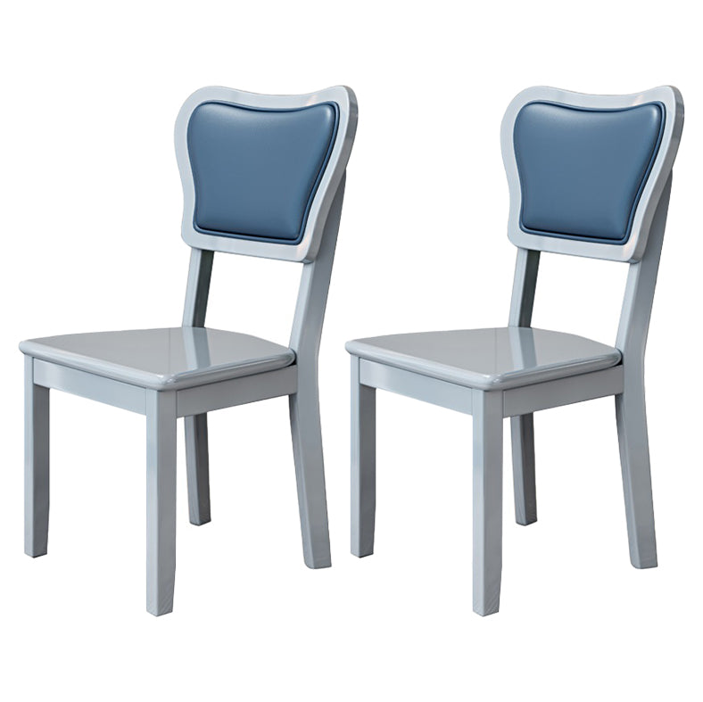 Indoor Scandinavian Side Chair Wood Upholstered Open Back Dining Room Chair Gray Blue 2 Piece Set Clearhalo ' kitchen&dining_furn' 'Dining Chairs' 'Dining Tables & Seating' 'dining_chair' 'furn' 'furn_dining_chair' 'Furniture' 'furniture_dining_chair' 'Kitchen & Dining Furniture' 'kitchen' 4056085