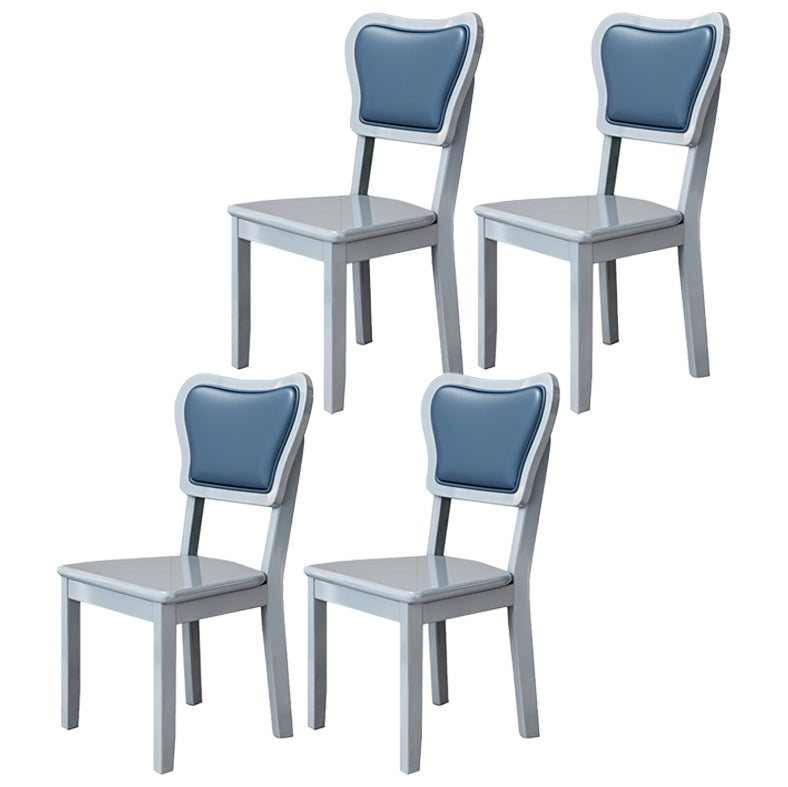 Indoor Scandinavian Side Chair Wood Upholstered Open Back Dining Room Chair Gray Blue 4 Piece Set Clearhalo ' kitchen&dining_furn' 'Dining Chairs' 'Dining Tables & Seating' 'dining_chair' 'furn' 'furn_dining_chair' 'Furniture' 'furniture_dining_chair' 'Kitchen & Dining Furniture' 'kitchen' 4056086