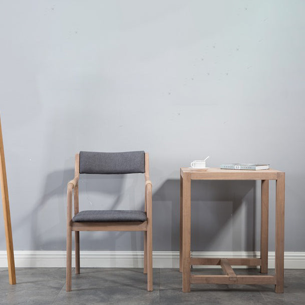 Indoor Country Style Arm Chair Open Back Wood Upholstered Single Dining Room Chair Clearhalo ' kitchen&dining_furn' 'Dining Chairs' 'Dining Tables & Seating' 'dining_chair' 'furn' 'furn_dining_chair' 'Furniture' 'furniture_dining_chair' 'Kitchen & Dining Furniture' 'kitchen' 4056103