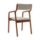 Indoor Country Style Arm Chair Open Back Wood Upholstered Single Dining Room Chair Beige Clearhalo ' kitchen&dining_furn' 'Dining Chairs' 'Dining Tables & Seating' 'dining_chair' 'furn' 'furn_dining_chair' 'Furniture' 'furniture_dining_chair' 'Kitchen & Dining Furniture' 'kitchen' 4056112