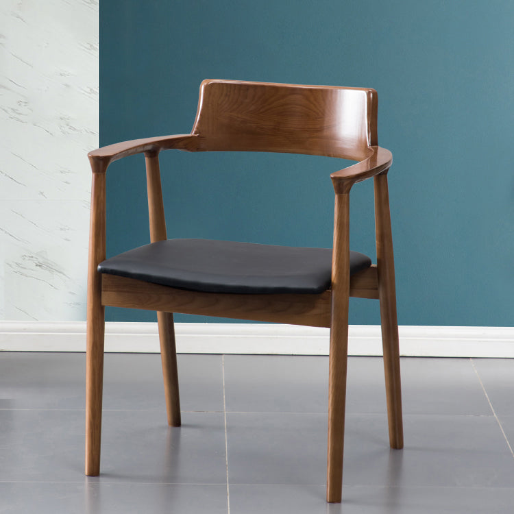 Traditional Style Ash Wood Chairs Kitchen Dining Open Back Arm Chair Set Clearhalo ' kitchen&dining_furn' 'Dining Chairs' 'Dining Tables & Seating' 'dining_chair' 'furn' 'furn_dining_chair' 'Furniture' 'furniture_dining_chair' 'Kitchen & Dining Furniture' 'kitchen' 4056118