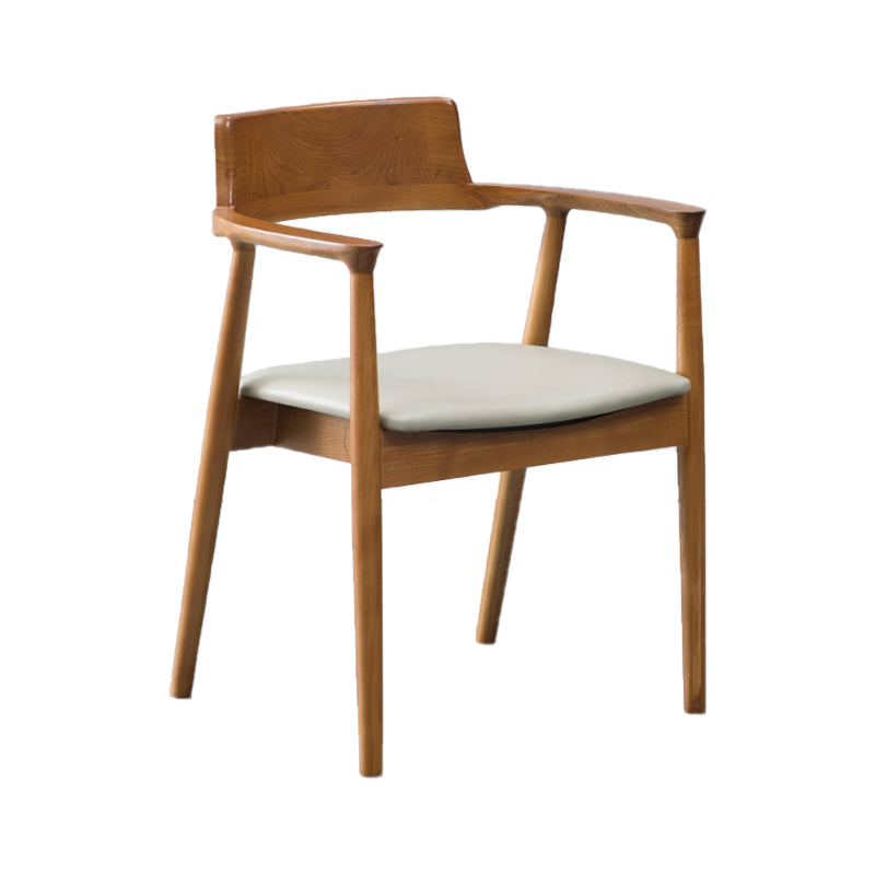 Traditional Style Ash Wood Chairs Kitchen Dining Open Back Arm Chair Set Grey 1 Piece Clearhalo ' kitchen&dining_furn' 'Dining Chairs' 'Dining Tables & Seating' 'dining_chair' 'furn' 'furn_dining_chair' 'Furniture' 'furniture_dining_chair' 'Kitchen & Dining Furniture' 'kitchen' 4056119