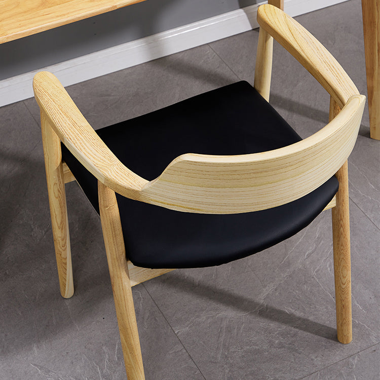 Traditional Style Ash Wood Chairs Kitchen Dining Open Back Arm Chair Set Clearhalo ' kitchen&dining_furn' 'Dining Chairs' 'Dining Tables & Seating' 'dining_chair' 'furn' 'furn_dining_chair' 'Furniture' 'furniture_dining_chair' 'Kitchen & Dining Furniture' 'kitchen' 4056121