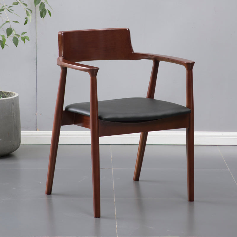 Traditional Style Ash Wood Chairs Kitchen Dining Open Back Arm Chair Set Red 1 Piece Clearhalo ' kitchen&dining_furn' 'Dining Chairs' 'Dining Tables & Seating' 'dining_chair' 'furn' 'furn_dining_chair' 'Furniture' 'furniture_dining_chair' 'Kitchen & Dining Furniture' 'kitchen' 4056124