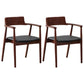 Traditional Style Ash Wood Chairs Kitchen Dining Open Back Arm Chair Set Red 2 Piece Set Clearhalo ' kitchen&dining_furn' 'Dining Chairs' 'Dining Tables & Seating' 'dining_chair' 'furn' 'furn_dining_chair' 'Furniture' 'furniture_dining_chair' 'Kitchen & Dining Furniture' 'kitchen' 4056127