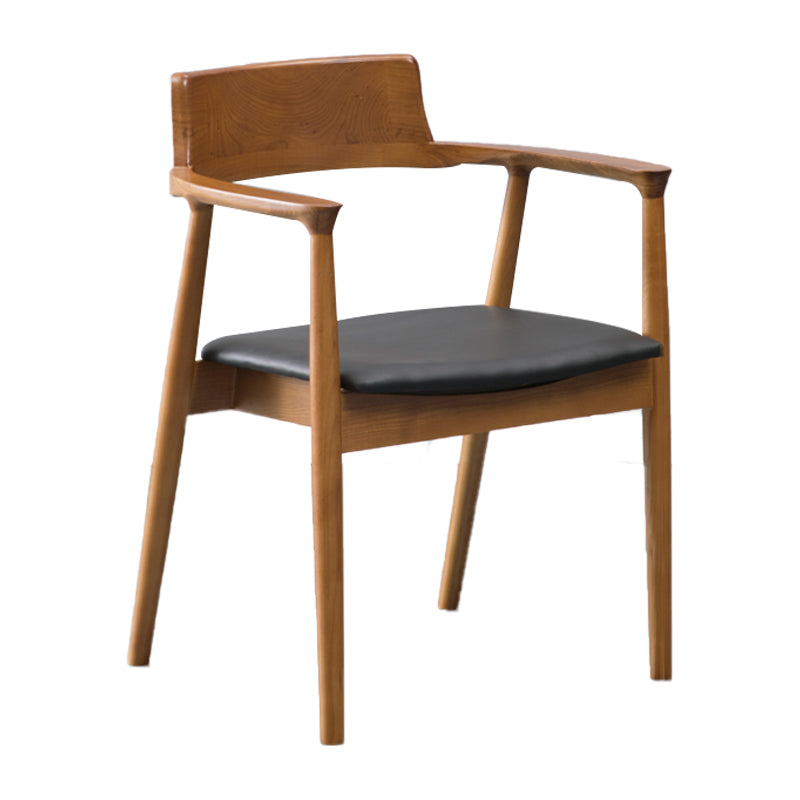 Traditional Style Ash Wood Chairs Kitchen Dining Open Back Arm Chair Set Brown 1 Piece Clearhalo ' kitchen&dining_furn' 'Dining Chairs' 'Dining Tables & Seating' 'dining_chair' 'furn' 'furn_dining_chair' 'Furniture' 'furniture_dining_chair' 'Kitchen & Dining Furniture' 'kitchen' 4056131