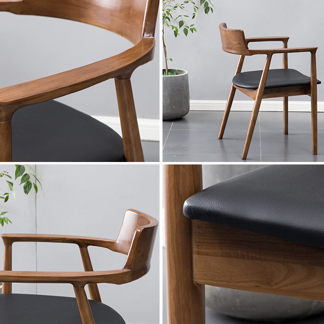 Traditional Style Ash Wood Chairs Kitchen Dining Open Back Arm Chair Set Clearhalo ' kitchen&dining_furn' 'Dining Chairs' 'Dining Tables & Seating' 'dining_chair' 'furn' 'furn_dining_chair' 'Furniture' 'furniture_dining_chair' 'Kitchen & Dining Furniture' 'kitchen' 4056136