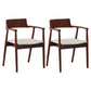 Traditional Style Ash Wood Chairs Kitchen Dining Open Back Arm Chair Set Red-Gray 2 Piece Set Clearhalo ' kitchen&dining_furn' 'Dining Chairs' 'Dining Tables & Seating' 'dining_chair' 'furn' 'furn_dining_chair' 'Furniture' 'furniture_dining_chair' 'Kitchen & Dining Furniture' 'kitchen' 4056145