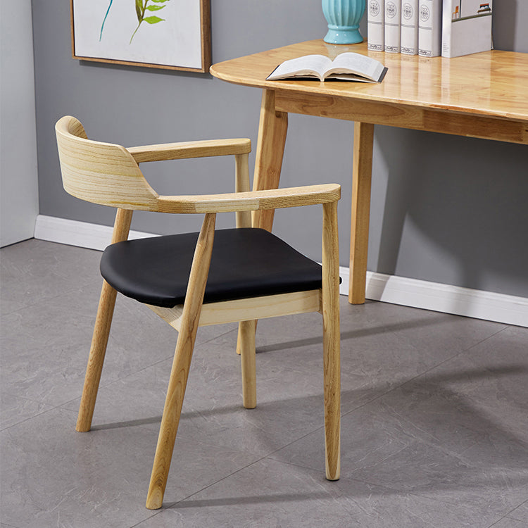 Traditional Style Ash Wood Chairs Kitchen Dining Open Back Arm Chair Set Natural 1 Piece Clearhalo ' kitchen&dining_furn' 'Dining Chairs' 'Dining Tables & Seating' 'dining_chair' 'furn' 'furn_dining_chair' 'Furniture' 'furniture_dining_chair' 'Kitchen & Dining Furniture' 'kitchen' 4056150