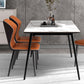 Wingback Upholstered Armless Dining Chairs Side Chairs with Metal Legs Clearhalo ' kitchen&dining_furn' 'Dining Chairs' 'Dining Tables & Seating' 'dining_chair' 'furn' 'furn_dining_chair' 'Furniture' 'furniture_dining_chair' 'Kitchen & Dining Furniture' 'kitchen' 4056177
