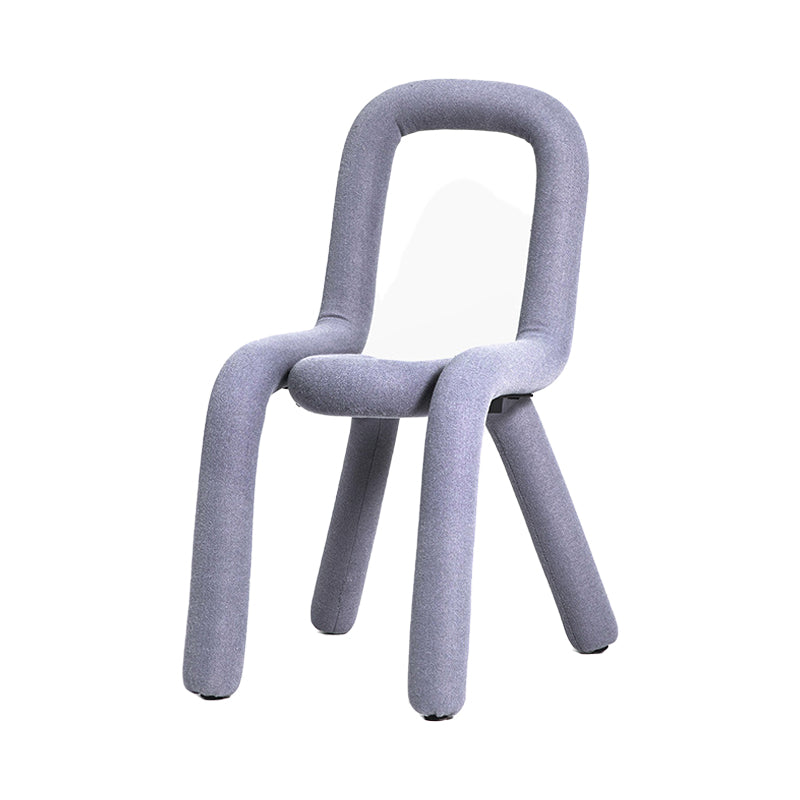 Contemporary Style Velvet Chairs Open Back Side Kitchen Dining Room Chair Dark Gray 1 Piece Clearhalo ' kitchen&dining_furn' 'Dining Chairs' 'Dining Tables & Seating' 'dining_chair' 'furn' 'furn_dining_chair' 'Furniture' 'furniture_dining_chair' 'Kitchen & Dining Furniture' 'kitchen' 4056235