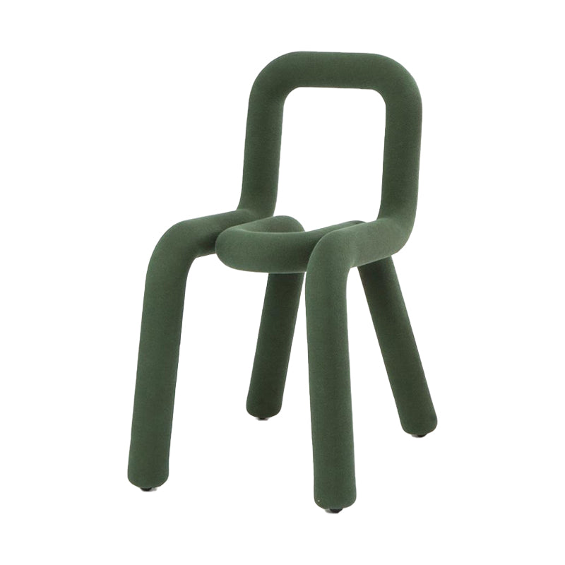 Contemporary Style Velvet Chairs Open Back Side Kitchen Dining Room Chair Blackish Green 1 Piece Clearhalo ' kitchen&dining_furn' 'Dining Chairs' 'Dining Tables & Seating' 'dining_chair' 'furn' 'furn_dining_chair' 'Furniture' 'furniture_dining_chair' 'Kitchen & Dining Furniture' 'kitchen' 4056275