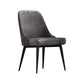 Scandinavian Style Metal Chairs Kitchen Dining Room Solid Back Side Chair Set Grey 1 Piece Black Clearhalo ' kitchen&dining_furn' 'Dining Chairs' 'Dining Tables & Seating' 'dining_chair' 'furn' 'furn_dining_chair' 'Furniture' 'furniture_dining_chair' 'Kitchen & Dining Furniture' 'kitchen' 4056283