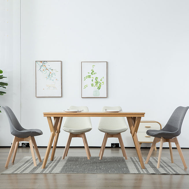 Scandinavian Bedroom Upholstered Side Chair Matte Finish Parsons Dining Chair Clearhalo ' kitchen&dining_furn' 'Dining Chairs' 'Dining Tables & Seating' 'dining_chair' 'Furniture' 'furniture_dining_chair' 'Kitchen & Dining Furniture' 'kitchen' 4056320