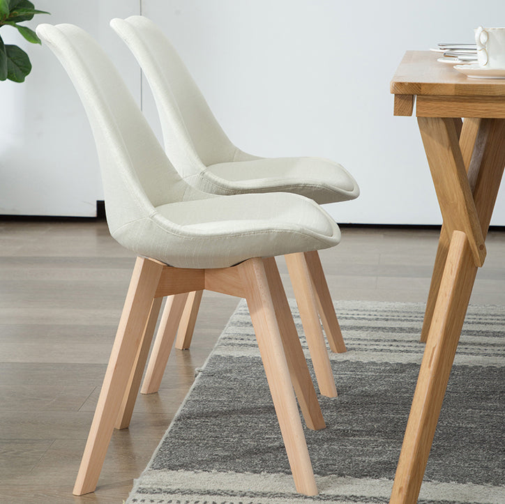 Scandinavian Bedroom Upholstered Side Chair Matte Finish Parsons Dining Chair Clearhalo ' kitchen&dining_furn' 'Dining Chairs' 'Dining Tables & Seating' 'dining_chair' 'Furniture' 'furniture_dining_chair' 'Kitchen & Dining Furniture' 'kitchen' 4056321