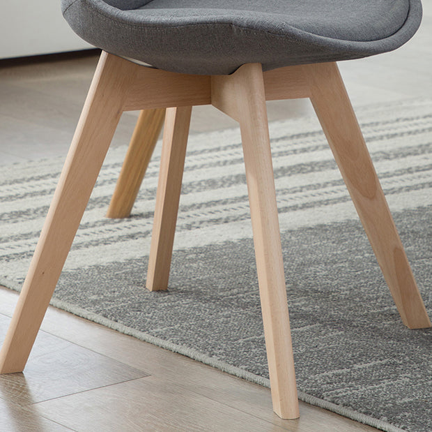 Scandinavian Bedroom Upholstered Side Chair Matte Finish Parsons Dining Chair Clearhalo ' kitchen&dining_furn' 'Dining Chairs' 'Dining Tables & Seating' 'dining_chair' 'Furniture' 'furniture_dining_chair' 'Kitchen & Dining Furniture' 'kitchen' 4056328