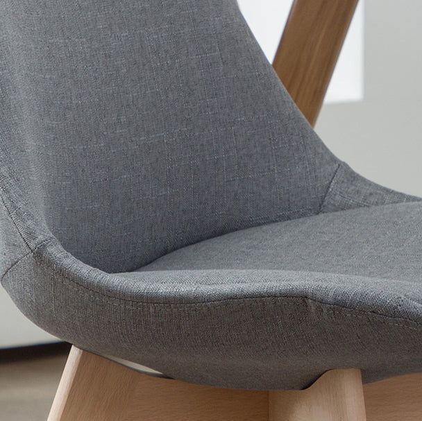 Scandinavian Bedroom Upholstered Side Chair Matte Finish Parsons Dining Chair Clearhalo ' kitchen&dining_furn' 'Dining Chairs' 'Dining Tables & Seating' 'dining_chair' 'Furniture' 'furniture_dining_chair' 'Kitchen & Dining Furniture' 'kitchen' 4056329