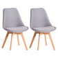 Scandinavian Bedroom Upholstered Side Chair Matte Finish Parsons Dining Chair Smoke Gray Set of 2 Clearhalo ' kitchen&dining_furn' 'Dining Chairs' 'Dining Tables & Seating' 'dining_chair' 'Furniture' 'furniture_dining_chair' 'Kitchen & Dining Furniture' 'kitchen' 4056341