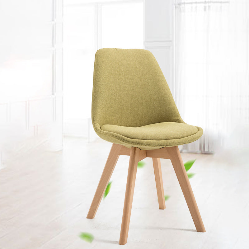 Scandinavian Restaurant Upholstered Side Chair Matte Finish Parsons Dining Chair Clearhalo ' kitchen&dining_furn' 'Dining Chairs' 'Dining Tables & Seating' 'dining_chair' 'Furniture' 'furniture_dining_chair' 'Kitchen & Dining Furniture' 'kitchen' 4056350