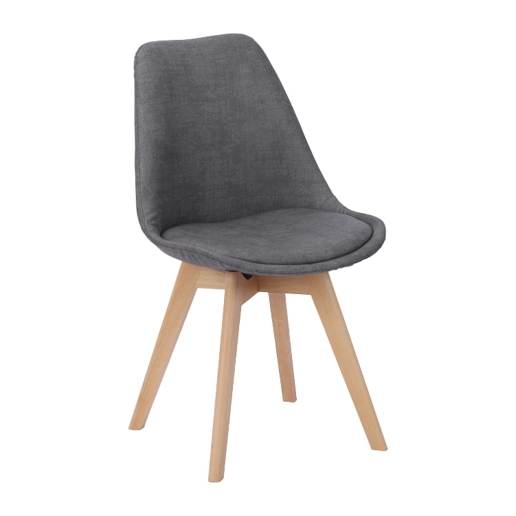 Scandinavian Restaurant Upholstered Side Chair Matte Finish Parsons Dining Chair Grey 1 Piece Clearhalo ' kitchen&dining_furn' 'Dining Chairs' 'Dining Tables & Seating' 'dining_chair' 'Furniture' 'furniture_dining_chair' 'Kitchen & Dining Furniture' 'kitchen' 4056357