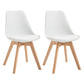 Scandinavian Restaurant Upholstered Side Chair Matte Finish Parsons Dining Chair White Set of 2 Clearhalo ' kitchen&dining_furn' 'Dining Chairs' 'Dining Tables & Seating' 'dining_chair' 'Furniture' 'furniture_dining_chair' 'Kitchen & Dining Furniture' 'kitchen' 4056365