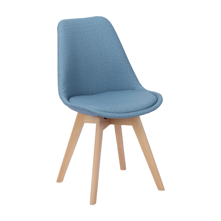 Scandinavian Restaurant Upholstered Side Chair Matte Finish Parsons Dining Chair Blue 1 Piece Clearhalo ' kitchen&dining_furn' 'Dining Chairs' 'Dining Tables & Seating' 'dining_chair' 'Furniture' 'furniture_dining_chair' 'Kitchen & Dining Furniture' 'kitchen' 4056374