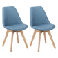 Scandinavian Restaurant Upholstered Side Chair Matte Finish Parsons Dining Chair Blue Set of 2 Clearhalo ' kitchen&dining_furn' 'Dining Chairs' 'Dining Tables & Seating' 'dining_chair' 'Furniture' 'furniture_dining_chair' 'Kitchen & Dining Furniture' 'kitchen' 4056375