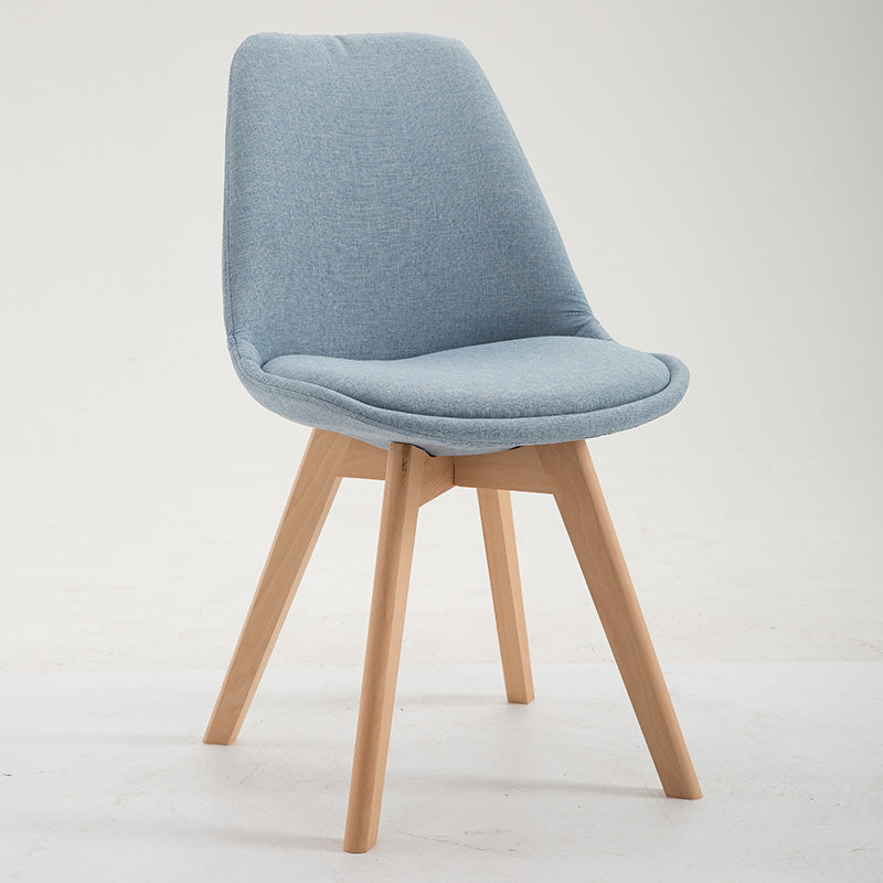 Scandinavian Restaurant Upholstered Side Chair Matte Finish Parsons Dining Chair Light Blue 1 Piece Clearhalo ' kitchen&dining_furn' 'Dining Chairs' 'Dining Tables & Seating' 'dining_chair' 'Furniture' 'furniture_dining_chair' 'Kitchen & Dining Furniture' 'kitchen' 4056377