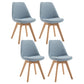 Scandinavian Restaurant Upholstered Side Chair Matte Finish Parsons Dining Chair Light Blue Set of 4 Clearhalo ' kitchen&dining_furn' 'Dining Chairs' 'Dining Tables & Seating' 'dining_chair' 'Furniture' 'furniture_dining_chair' 'Kitchen & Dining Furniture' 'kitchen' 4056379