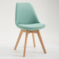 Scandinavian Restaurant Upholstered Side Chair Matte Finish Parsons Dining Chair Light Green 1 Piece Clearhalo ' kitchen&dining_furn' 'Dining Chairs' 'Dining Tables & Seating' 'dining_chair' 'Furniture' 'furniture_dining_chair' 'Kitchen & Dining Furniture' 'kitchen' 4056383