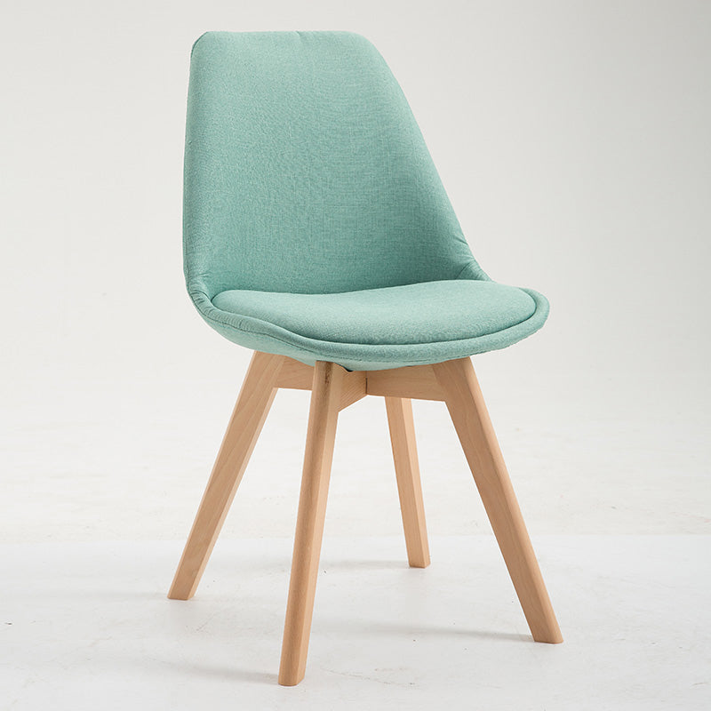 Scandinavian Restaurant Upholstered Side Chair Matte Finish Parsons Dining Chair Light Green 1 Piece Clearhalo ' kitchen&dining_furn' 'Dining Chairs' 'Dining Tables & Seating' 'dining_chair' 'Furniture' 'furniture_dining_chair' 'Kitchen & Dining Furniture' 'kitchen' 4056383