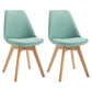 Scandinavian Restaurant Upholstered Side Chair Matte Finish Parsons Dining Chair Light Green Set of 2 Clearhalo ' kitchen&dining_furn' 'Dining Chairs' 'Dining Tables & Seating' 'dining_chair' 'Furniture' 'furniture_dining_chair' 'Kitchen & Dining Furniture' 'kitchen' 4056384
