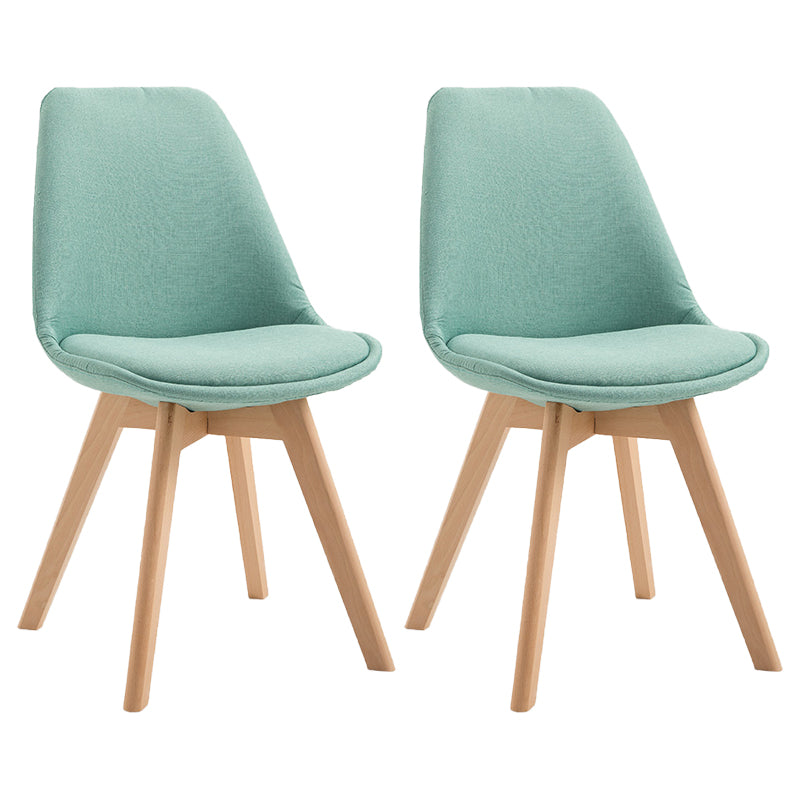 Scandinavian Restaurant Upholstered Side Chair Matte Finish Parsons Dining Chair Light Green Set of 2 Clearhalo ' kitchen&dining_furn' 'Dining Chairs' 'Dining Tables & Seating' 'dining_chair' 'Furniture' 'furniture_dining_chair' 'Kitchen & Dining Furniture' 'kitchen' 4056384