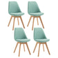 Scandinavian Restaurant Upholstered Side Chair Matte Finish Parsons Dining Chair Light Green Set of 4 Clearhalo ' kitchen&dining_furn' 'Dining Chairs' 'Dining Tables & Seating' 'dining_chair' 'Furniture' 'furniture_dining_chair' 'Kitchen & Dining Furniture' 'kitchen' 4056385