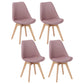 Scandinavian Restaurant Upholstered Side Chair Matte Finish Parsons Dining Chair Cameo Brown Set of 4 Clearhalo ' kitchen&dining_furn' 'Dining Chairs' 'Dining Tables & Seating' 'dining_chair' 'Furniture' 'furniture_dining_chair' 'Kitchen & Dining Furniture' 'kitchen' 4056400