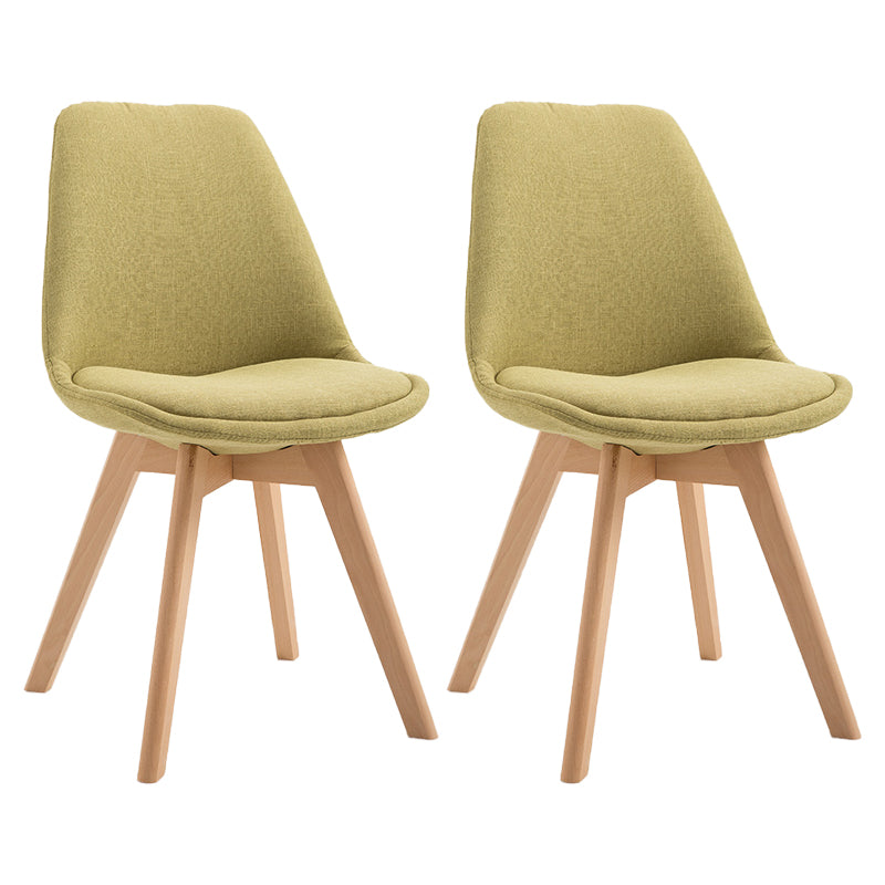 Scandinavian Restaurant Upholstered Side Chair Matte Finish Parsons Dining Chair Fruit Green Set of 2 Clearhalo ' kitchen&dining_furn' 'Dining Chairs' 'Dining Tables & Seating' 'dining_chair' 'Furniture' 'furniture_dining_chair' 'Kitchen & Dining Furniture' 'kitchen' 4056426