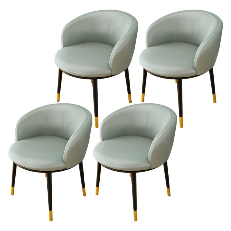 Indoor Scandinavian Side Chair Parsons Back Metal Upholstered Dining Room Chair Grey 4 Piece Set Clearhalo ' kitchen&dining_furn' 'Dining Chairs' 'Dining Tables & Seating' 'dining_chair' 'furn' 'furn_dining_chair' 'Furniture' 'furniture_dining_chair' 'Kitchen & Dining Furniture' 'kitchen' 4056435