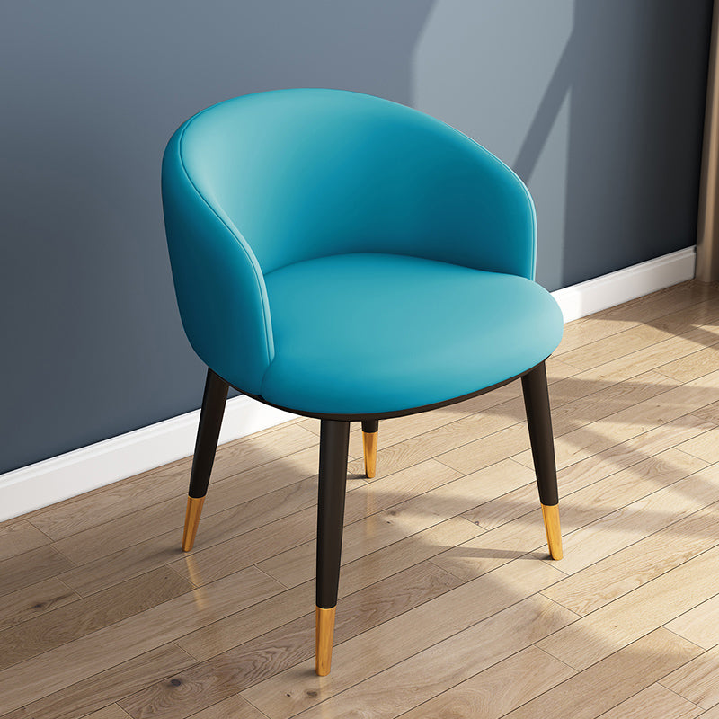 Indoor Scandinavian Side Chair Parsons Back Metal Upholstered Dining Room Chair Clearhalo ' kitchen&dining_furn' 'Dining Chairs' 'Dining Tables & Seating' 'dining_chair' 'furn' 'furn_dining_chair' 'Furniture' 'furniture_dining_chair' 'Kitchen & Dining Furniture' 'kitchen' 4056437