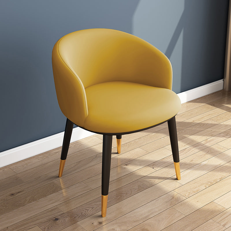 Indoor Scandinavian Side Chair Parsons Back Metal Upholstered Dining Room Chair Clearhalo ' kitchen&dining_furn' 'Dining Chairs' 'Dining Tables & Seating' 'dining_chair' 'furn' 'furn_dining_chair' 'Furniture' 'furniture_dining_chair' 'Kitchen & Dining Furniture' 'kitchen' 4056439