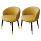 Indoor Scandinavian Side Chair Parsons Back Metal Upholstered Dining Room Chair Yellow 2 Piece Set Clearhalo ' kitchen&dining_furn' 'Dining Chairs' 'Dining Tables & Seating' 'dining_chair' 'furn' 'furn_dining_chair' 'Furniture' 'furniture_dining_chair' 'Kitchen & Dining Furniture' 'kitchen' 4056452