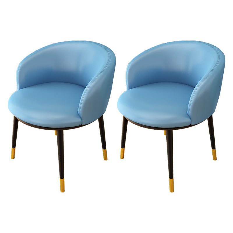 Indoor Scandinavian Side Chair Parsons Back Metal Upholstered Dining Room Chair Light Blue 2 Piece Set Clearhalo ' kitchen&dining_furn' 'Dining Chairs' 'Dining Tables & Seating' 'dining_chair' 'furn' 'furn_dining_chair' 'Furniture' 'furniture_dining_chair' 'Kitchen & Dining Furniture' 'kitchen' 4056456