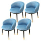 Indoor Scandinavian Side Chair Parsons Back Metal Upholstered Dining Room Chair Light Blue 4 Piece Set Clearhalo ' kitchen&dining_furn' 'Dining Chairs' 'Dining Tables & Seating' 'dining_chair' 'furn' 'furn_dining_chair' 'Furniture' 'furniture_dining_chair' 'Kitchen & Dining Furniture' 'kitchen' 4056457