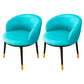 Indoor Scandinavian Side Chair Parsons Back Metal Upholstered Dining Room Chair Sky Blue 2 Piece Set Clearhalo ' kitchen&dining_furn' 'Dining Chairs' 'Dining Tables & Seating' 'dining_chair' 'furn' 'furn_dining_chair' 'Furniture' 'furniture_dining_chair' 'Kitchen & Dining Furniture' 'kitchen' 4056458