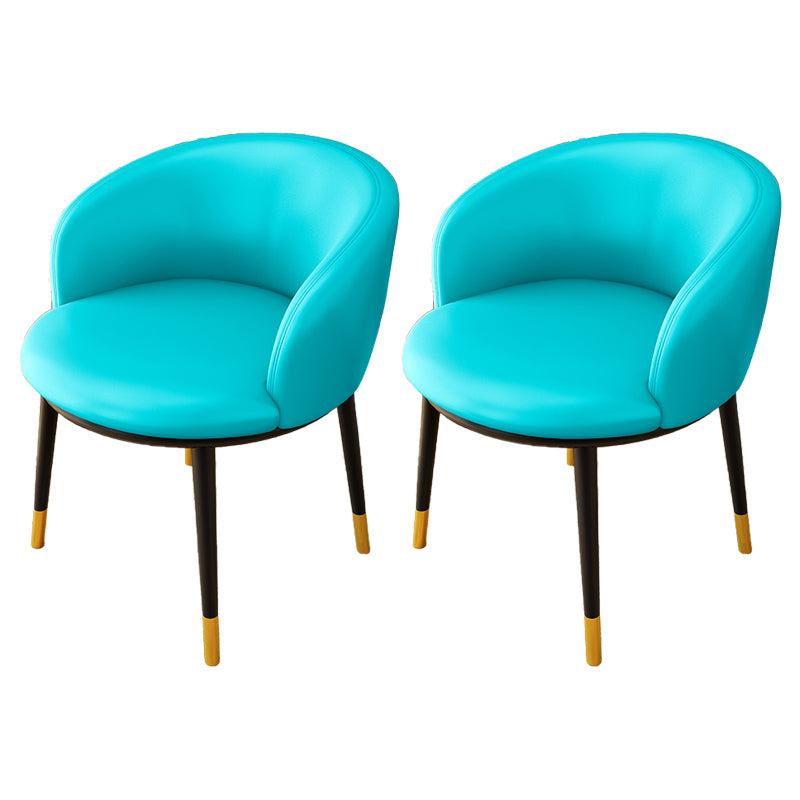 Indoor Scandinavian Side Chair Parsons Back Metal Upholstered Dining Room Chair Sky Blue 2 Piece Set Clearhalo ' kitchen&dining_furn' 'Dining Chairs' 'Dining Tables & Seating' 'dining_chair' 'furn' 'furn_dining_chair' 'Furniture' 'furniture_dining_chair' 'Kitchen & Dining Furniture' 'kitchen' 4056458