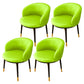 Indoor Scandinavian Side Chair Parsons Back Metal Upholstered Dining Room Chair Green 4 Piece Set Clearhalo ' kitchen&dining_furn' 'Dining Chairs' 'Dining Tables & Seating' 'dining_chair' 'furn' 'furn_dining_chair' 'Furniture' 'furniture_dining_chair' 'Kitchen & Dining Furniture' 'kitchen' 4056461