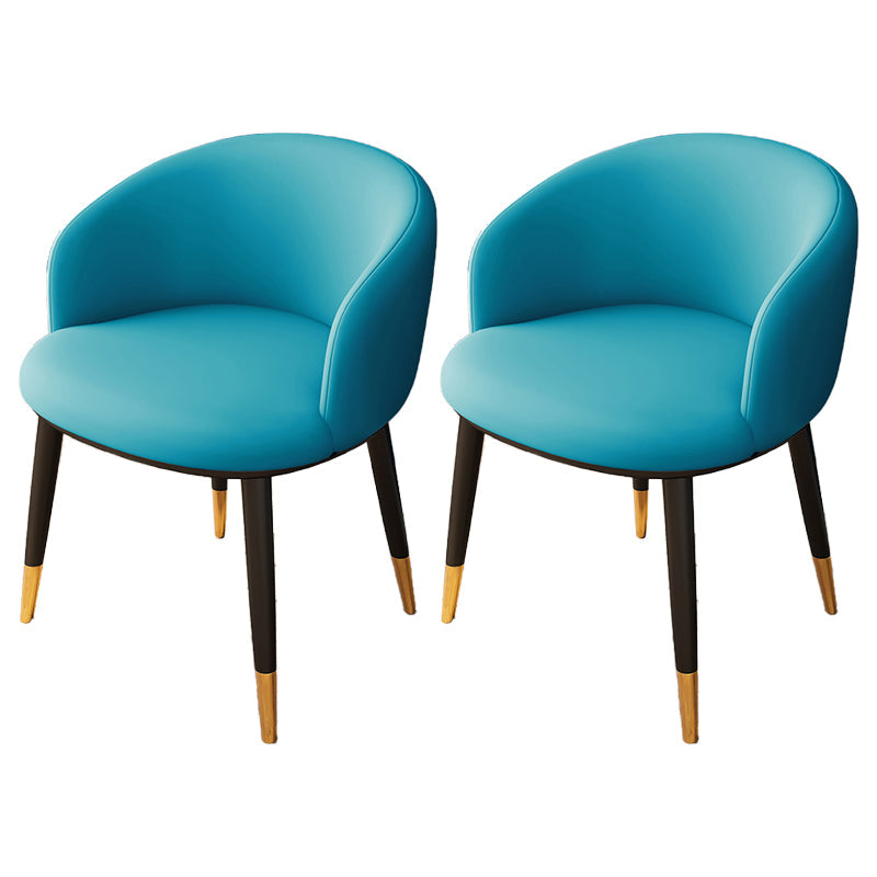 Indoor Scandinavian Side Chair Parsons Back Metal Upholstered Dining Room Chair Aqua 2 Piece Set Clearhalo ' kitchen&dining_furn' 'Dining Chairs' 'Dining Tables & Seating' 'dining_chair' 'furn' 'furn_dining_chair' 'Furniture' 'furniture_dining_chair' 'Kitchen & Dining Furniture' 'kitchen' 4056463